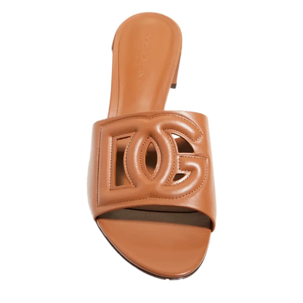 Dolce&Gabbana
DG Cutout Leather Slide Sandals